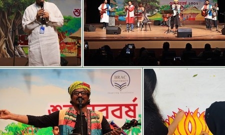 বর্ণিল আয়োজনে পহেলা বৈশাখ উদযাপন করলো ব্র্যাক ইউনিভার্সিট